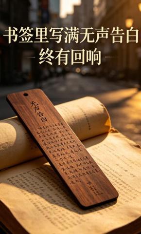 短剧《书签里写满无声告白终有回响》海报