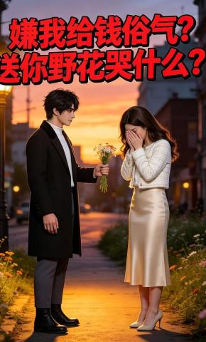 短剧《嫌我给钱俗气？送你野花哭什么？！》海报