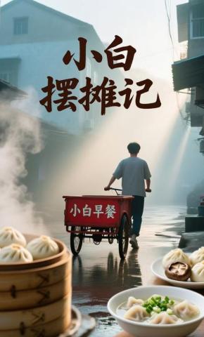 短剧《小白摆摊记》海报