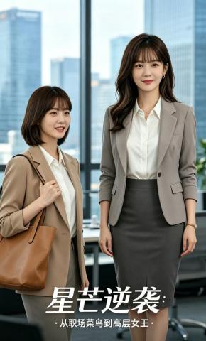 短剧《星芒逆袭：从职场菜鸟到高层女王》海报