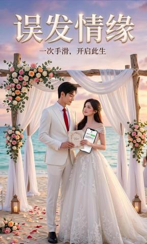 短剧《误发情缘》海报