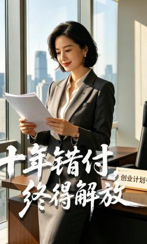 短剧《十年错付，终得解放》海报