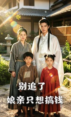 短剧《别追了，娘亲只想搞钱》海报