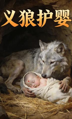 短剧《义狼护婴》海报