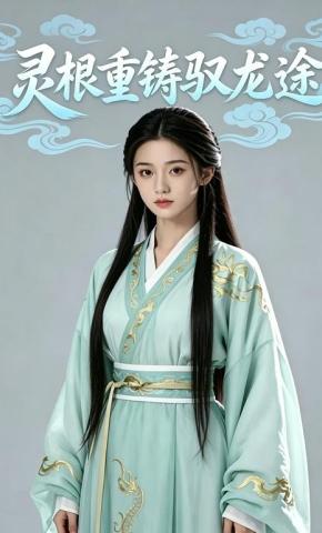 短剧《灵根重铸驭龙途》海报