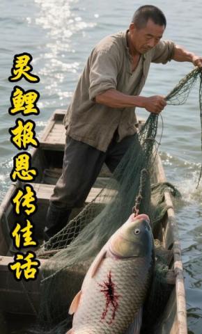 短剧《灵鲤报恩传佳话》海报