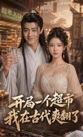 短剧《开局一个超市，我在古代爽翻了》海报