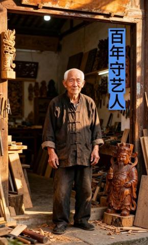 短剧《百年守艺人》海报