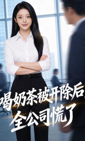 短剧《喝奶茶被开除后，全公司慌了》海报