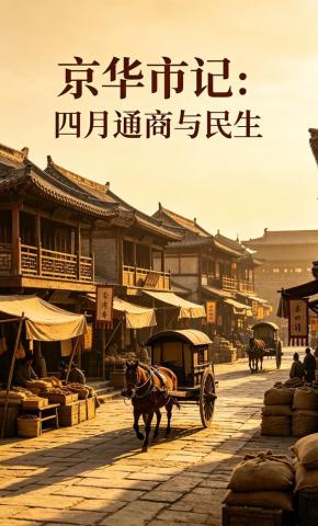 短剧《京华市记：四月通商与民生》海报