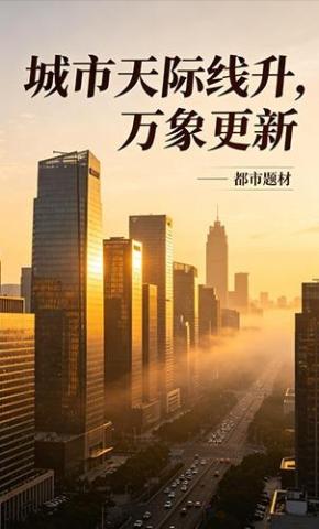 短剧《城市天际线升，万象更新》海报