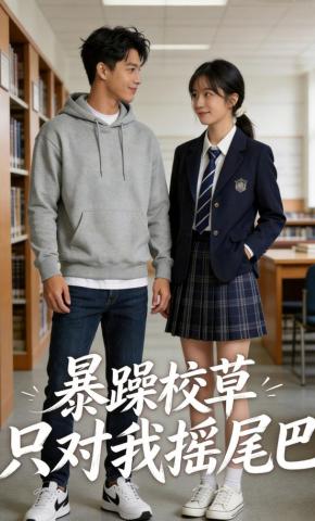 短剧《暴躁校草只对我摇尾巴》海报