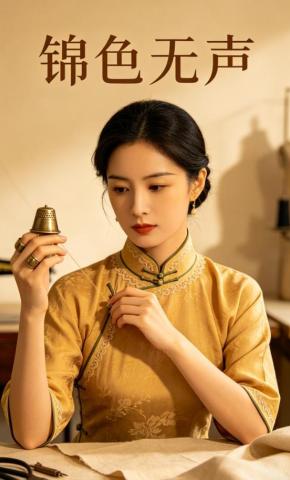 短剧《锦色无声》海报