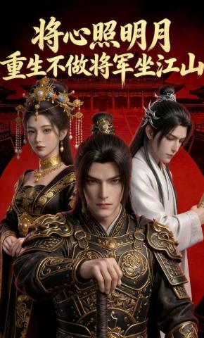 短剧《将心照明月：重生不做将军坐江山》海报