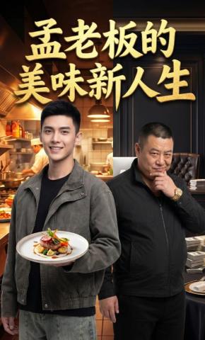 短剧《孟老板的美味新人生》海报