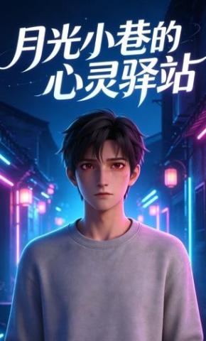 短剧《月光小巷的心灵驿站》海报