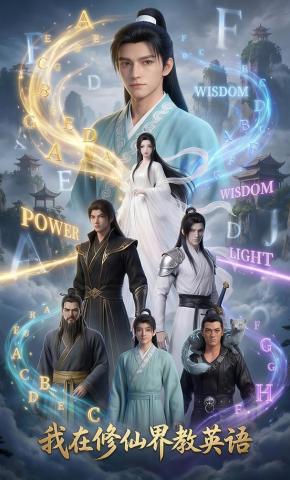 短剧《我在修仙界教英语》海报
