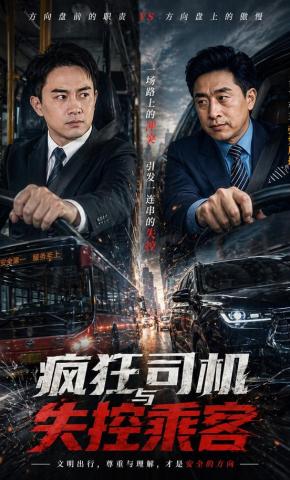 短剧《疯狂司机与失控乘客》海报