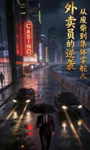 短剧《外卖员的逆袭：从废柴到集体掌舵人》海报