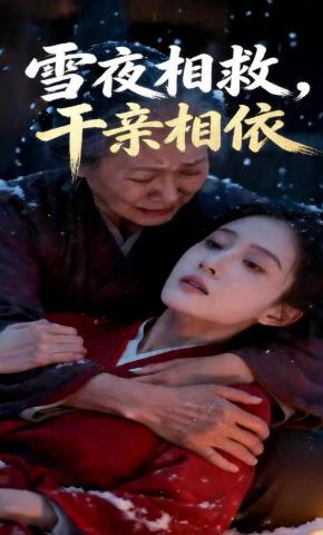 短剧《雪夜相救，干亲相依》海报