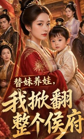 短剧《替妹养娃，我掀翻整个侯府》海报