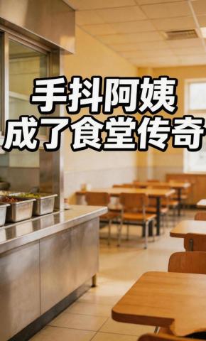 短剧《手抖阿姨成了食堂传奇》海报