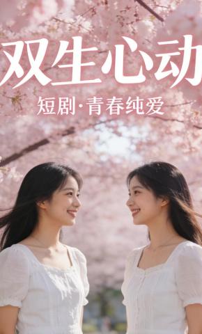 短剧《双生心动》海报