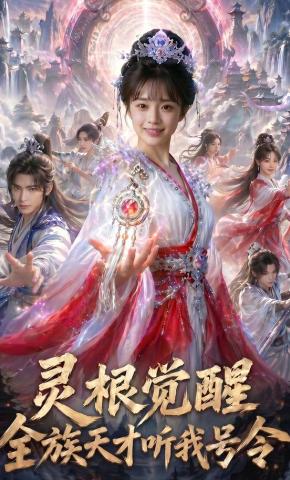 短剧《灵根觉醒：全族天才听我号令》海报
