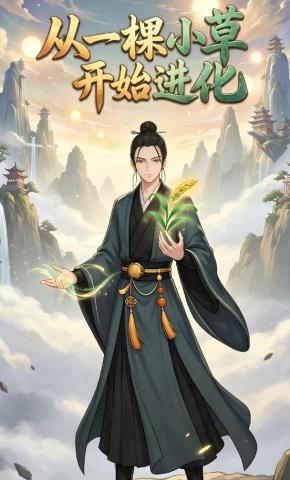 短剧《从一棵小草开始进化》海报