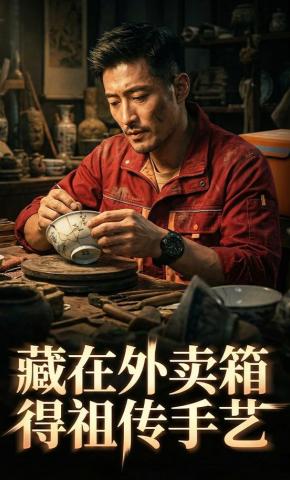 短剧《藏在外卖箱得祖传手艺》海报