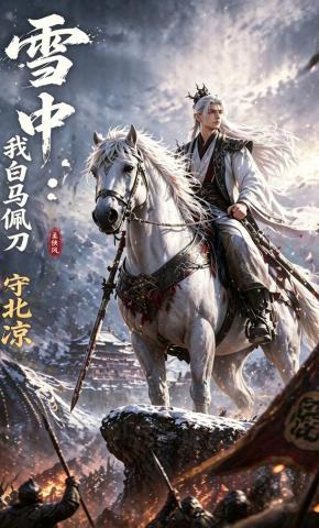 短剧《雪中：我白马佩刀守北凉》海报