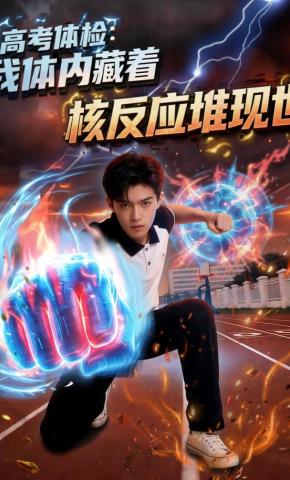 短剧《高考体检：我体内藏着核反应堆现世》海报