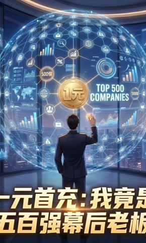 短剧《一元首充：我竟是五百强幕后老板》海报
