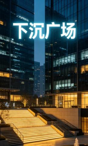 短剧《下沉广场》海报