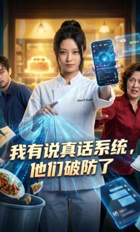 短剧《我有说真话系统，他们破防了》海报