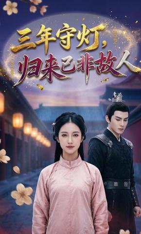 短剧《三年守灯，归来已非故人》海报