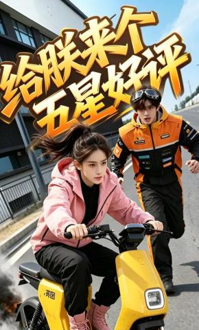 短剧《给朕来个五星好评》海报
