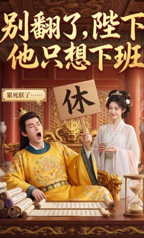 短剧《别翻了，陛下他只想下班》海报
