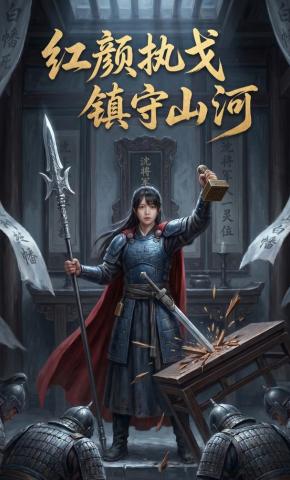 短剧《红颜执戈，镇守山河》海报