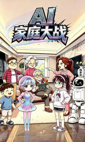 短剧《AI家庭大战》海报