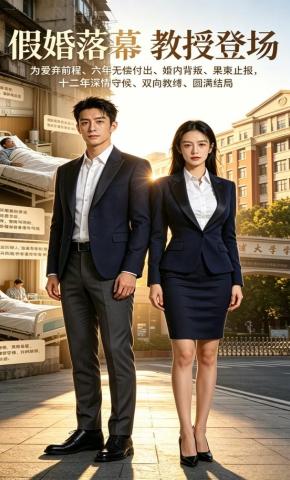 短剧《假婚落幕，教授登场》海报