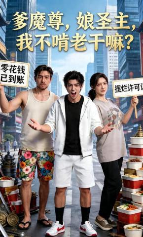 短剧《爹魔尊，娘圣主，我不啃老干嘛？》海报
