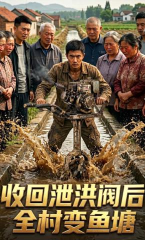 短剧《收回泄洪阀后，全村变鱼塘》海报