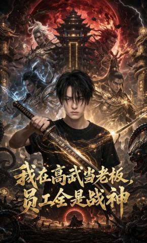 短剧《我在高武当老板，员工全是战神》海报
