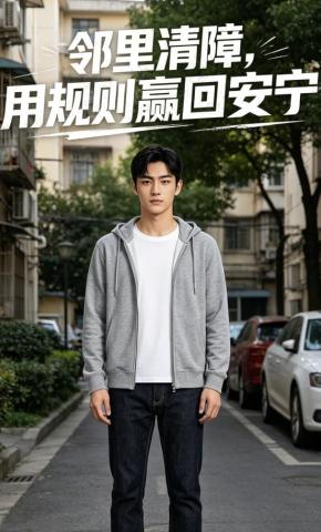 短剧《邻里清障，用规则赢回安宁》海报