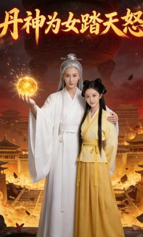 短剧《丹神为女踏天怒》海报