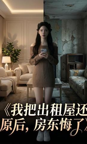 短剧《我把出租屋还原后，房东悔了》海报