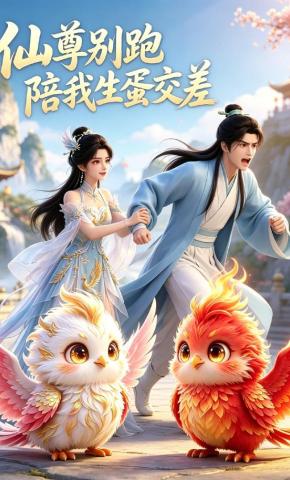 短剧《仙尊别跑，陪我生蛋交差》海报