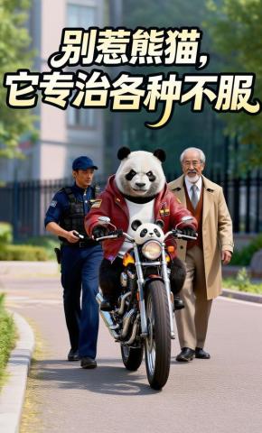 短剧《别惹熊猫，它专治各种不服》海报