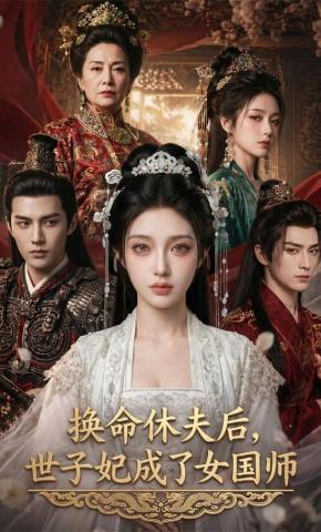 短剧《换命休夫后，世子妃成了女国师》海报